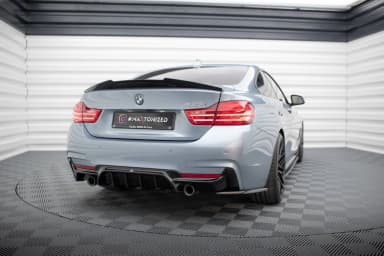 Задня накладка Maxton BMW 4 Coupe / Gran Coupe / Cabrio M-пакет F32 / F36 / F33 (версія з одинарними вихлопами з двох сторін) - фото My Tuning Lab
