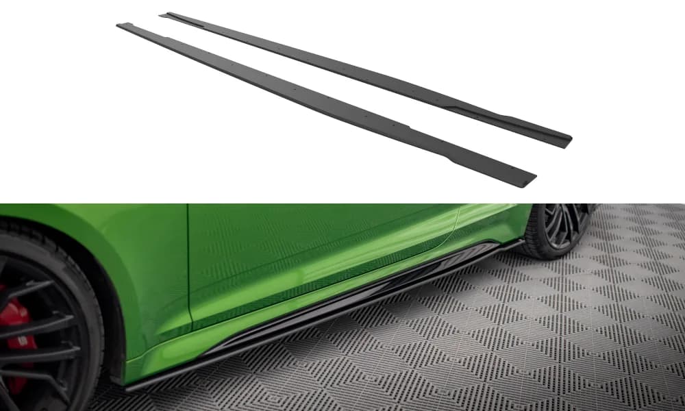 Накладки на пороги Street Pro Maxton Audi RS5 Coupe F5 Facelift - фото My Tuning Lab