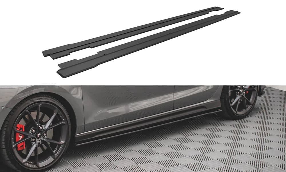 Накладки на пороги Street Pro V.2 Maxton Hyundai I30 N / N-Line Hatchback / Fastback Mk3 / Mk3 Facelift - фото My Tuning Lab