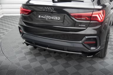 Задній сплітер (Z Dyfuzorem) Maxton Audi Q3 Sportback F3 - фото My Tuning Lab