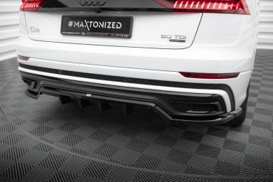 Задній центральний сплітер з дифузором Maxton Audi Q8 S-Line Mk1 - фото My Tuning Lab