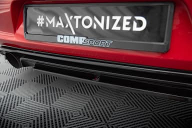 Задній сплітер srodkowy Maxton Volkswagen Golf MK7 GTI Clubsport (червоний) - фото My Tuning Lab