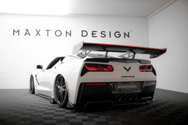 Karbonowy Spoiler Z Górnymi Mocowaniami + LED Maxton Chevrolet Corvette Stingray / Grand Sport C7 - фото My Tuning Lab