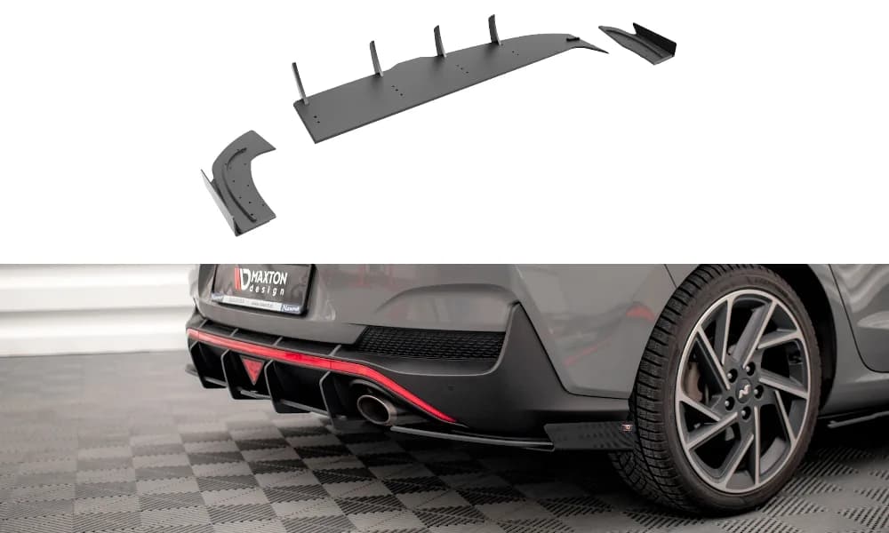 Задні сплітери Boczne Street Pro + Flaps Maxton Hyundai I30 Fastback N-Line Mk3 Facelift - фото My Tuning Lab