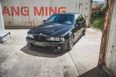 Накладки переднього бампера + Передній сплітер Maxton BMW M5 / 5 M-пакет E39 - фото My Tuning Lab