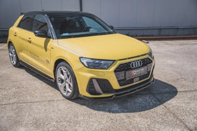 Передній сплітер Maxton V3 Audi A1 S-Line GB (чорний глянець) - фото My Tuning Lab