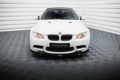 Передній сплітер Maxton Racing BMW M3 E92 / E93 дорестайлінг (чорний глянець) - фото My Tuning Lab