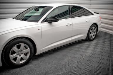 Накладки на пороги Maxton Audi A6 C8 - фото My Tuning Lab