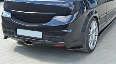 Задні сплітери boczne Maxton Opel Astra H ( OPC / VXR ) (чорний глянець) - фото My Tuning Lab