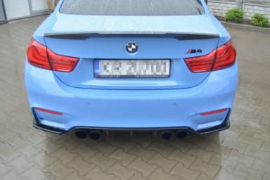 Задні сплітери boczne Maxton BMW M4 F82 (чорний глянець) - фото My Tuning Lab