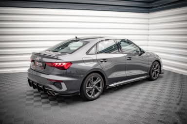 Накладки на пороги Street Pro + Flaps V.1 Maxton Audi S3 / A3 S-Line 8Y / 8Y Facelift - фото My Tuning Lab
