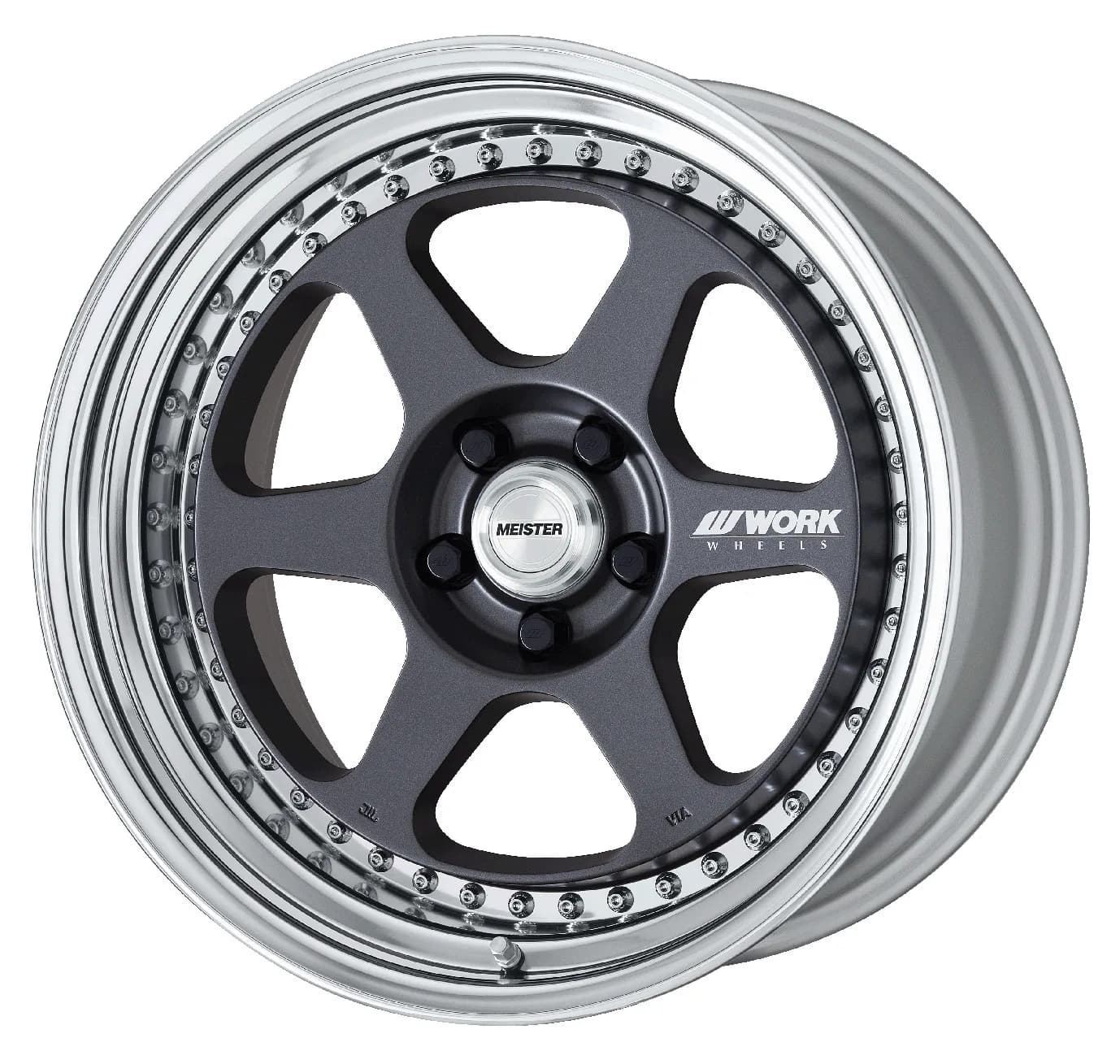 Легкосплавний диск 18" Work Wheels Meister L1-3P 18x9 BLANK матовий графіт (MGM) - фото My Tuning Lab