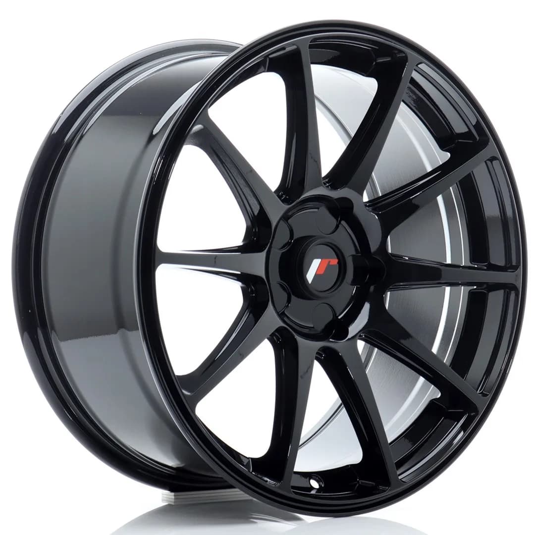 Легкосплавний диск 18" Japan Racing JR11 18x8,5 ET40 5x112 глянцевий чорний - фото My Tuning Lab