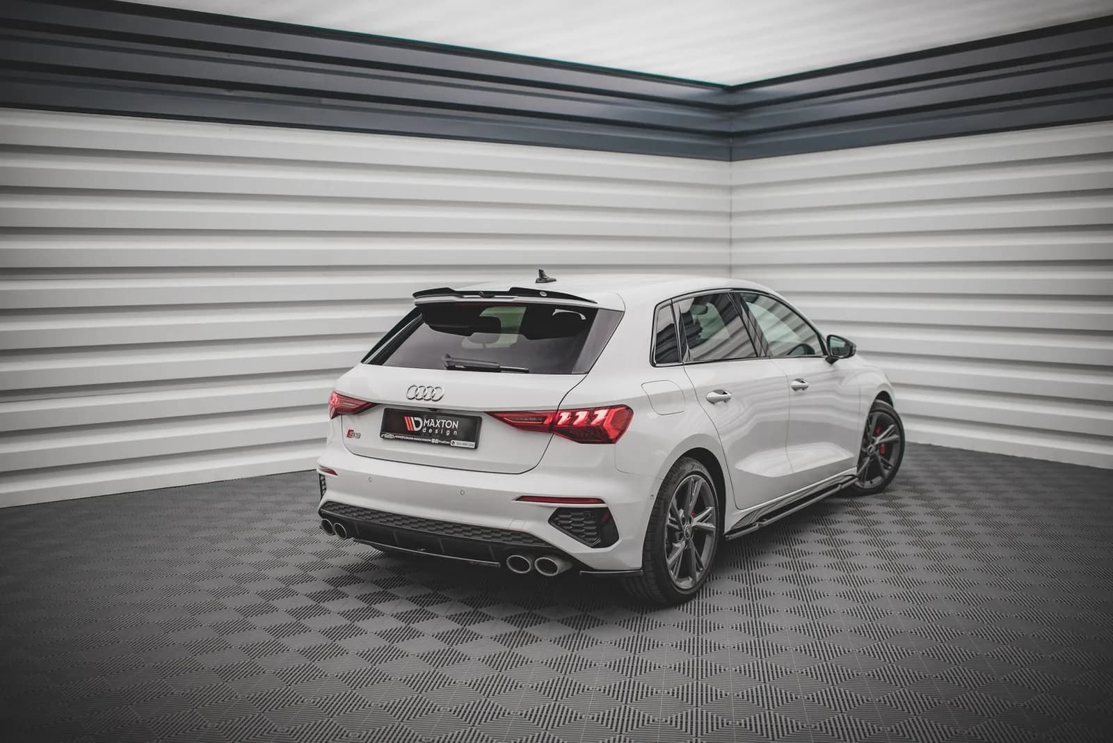 Задній сплітер Maxton Audi S3 Sportback 8Y - фото My Tuning Lab