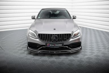 Передній сплітер V.2 Maxton Mercedes-AMG C63 Sedan / Estate W205 Facelift - фото My Tuning Lab