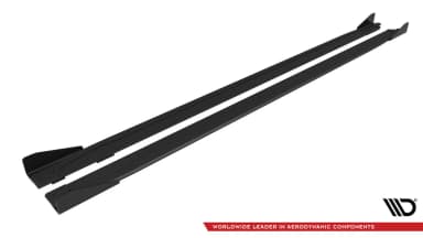 Накладки на пороги Street Pro V.2 + Flaps Maxton Audi S3 Sportback / A3 S-line Sportback 8Y / 8Y Facelift - фото My Tuning Lab