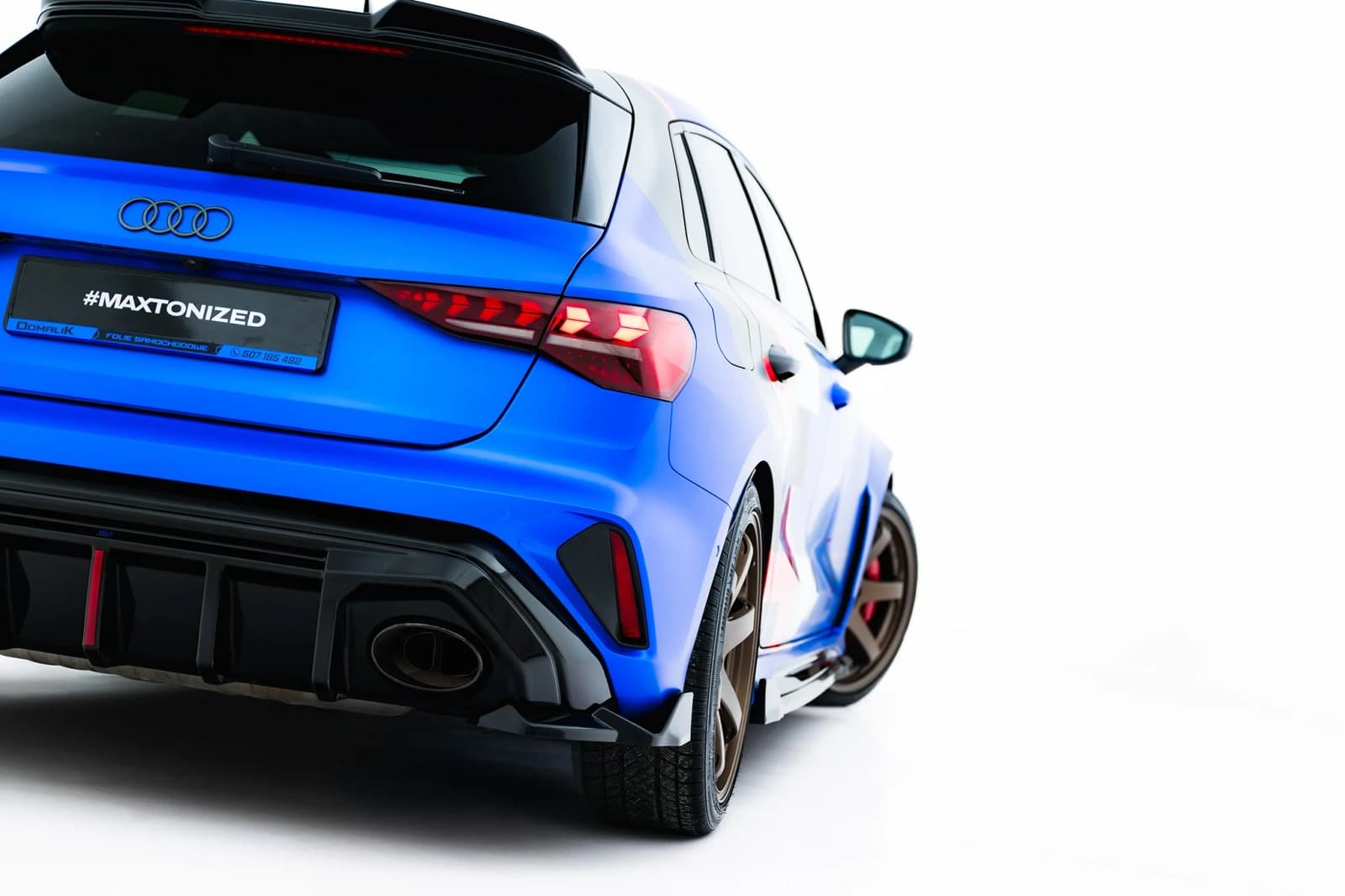 Задні сплітери Boczne V.2 Maxton Audi RS3 Sportback 8Y Facelift - фото My Tuning Lab