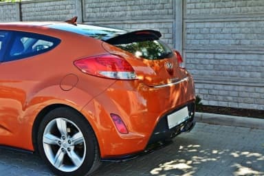 Задній спойлер Maxton Hyundai Veloster (чорний глянець) - фото My Tuning Lab