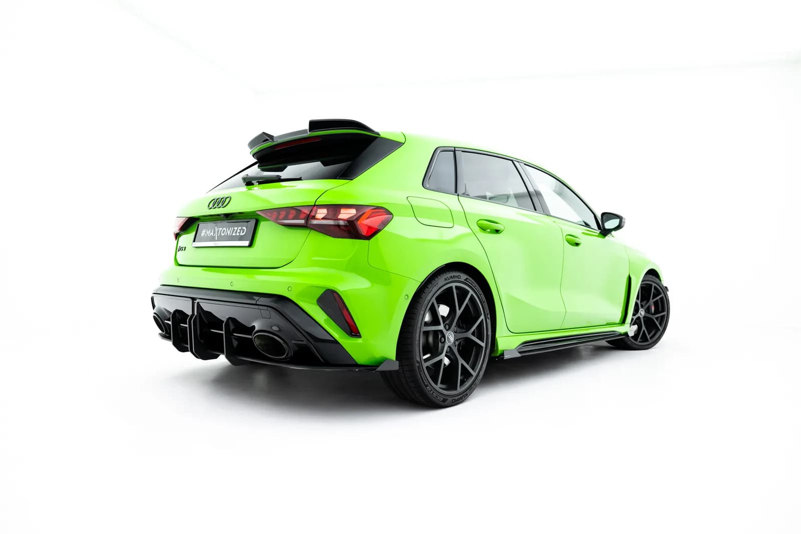 Задній дифузор Street Pro + Flaps Maxton Audi RS3 Sportback 8Y Facelift - фото My Tuning Lab