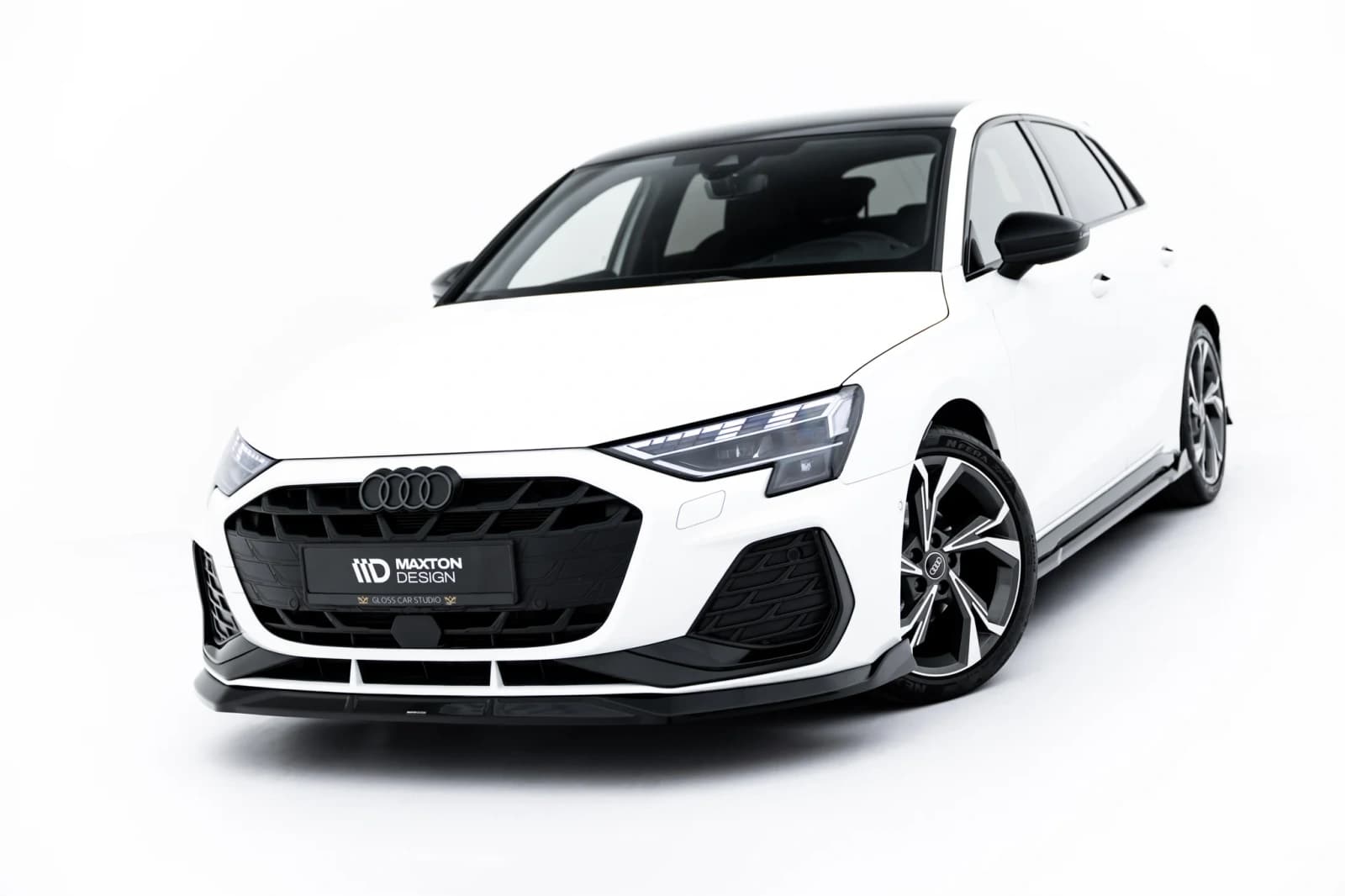 Передній сплітер V.3 Maxton Audi S3 Sportback / Sedan / A3 S-line Sportback / Sedan 8Y Facelift - фото My Tuning Lab