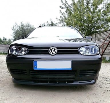 Передній сплітер Maxton Volkswagen Golf MK4 (чорний глянець) - фото My Tuning Lab