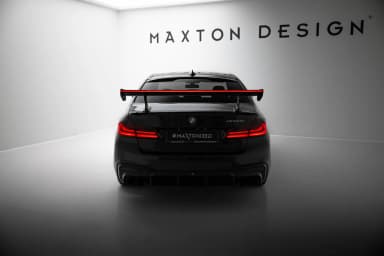 Karbonowy Spoiler Z Wewnętrznymi Wspornikami + LED Maxton BMW 5 / M5 Sedan G30 / F90 - фото My Tuning Lab