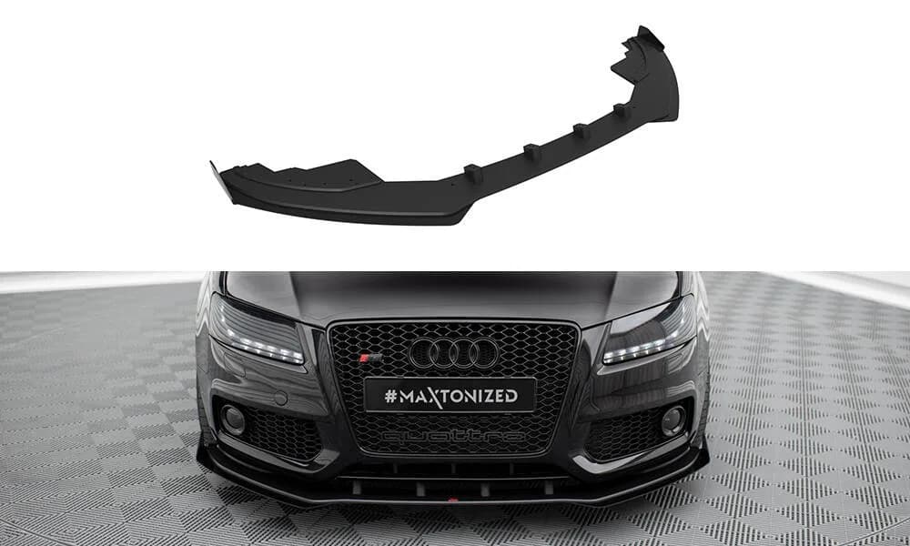 Передній сплітер Street Pro + Flaps Maxton Audi S5 / A5 S-Line 8T - фото My Tuning Lab