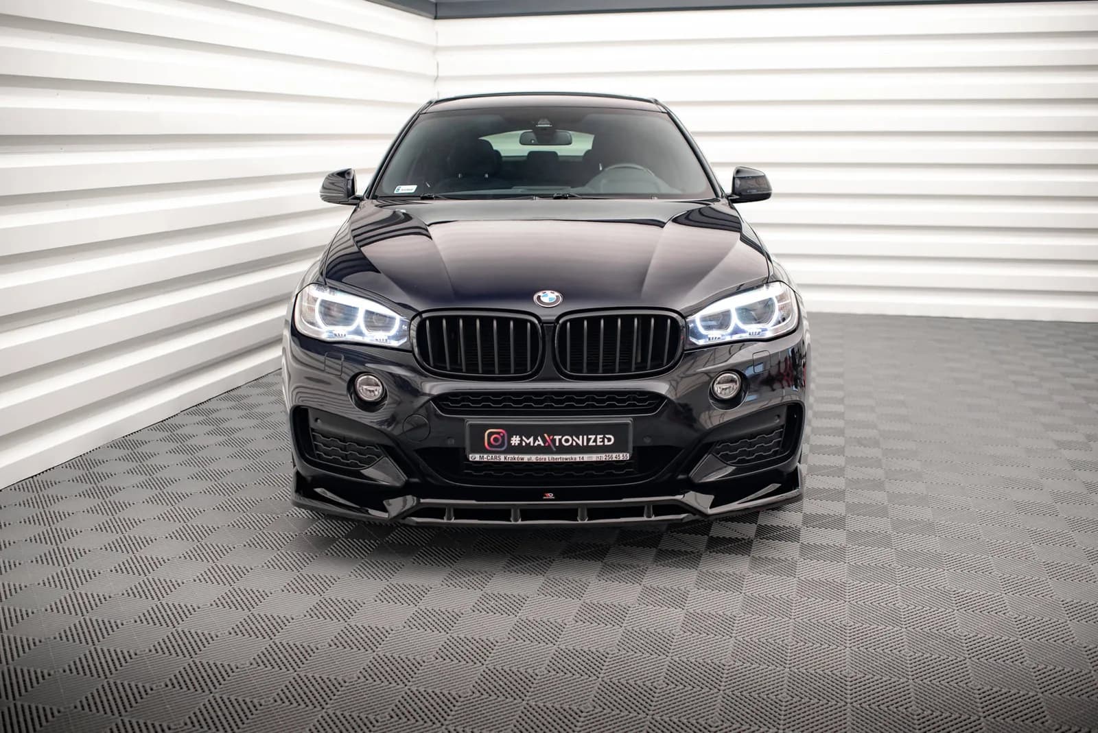 Передній сплітер V.3 Maxton BMW X6 M-пакет F16 - фото My Tuning Lab