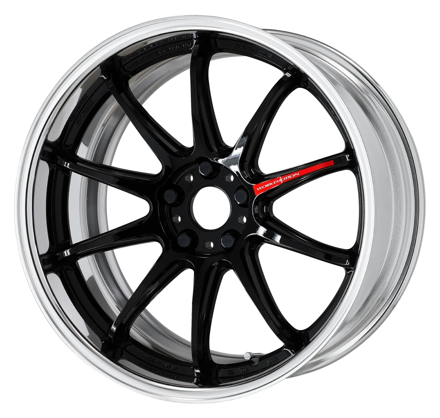 Легкосплавний диск 18" Work Wheels Work Emotion ZR10-2P 18x8 BLANK глянцевий чорний (BLK) - фото My Tuning Lab