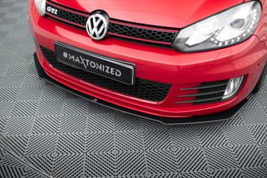 Передній сплітер Racing Durability V.3 Maxton Volkswagen Golf GTI Mk6 - фото My Tuning Lab