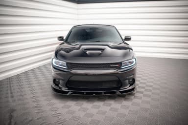 Передній сплітер V.2 Maxton Dodge Charger SRT Mk7 Facelift - фото My Tuning Lab