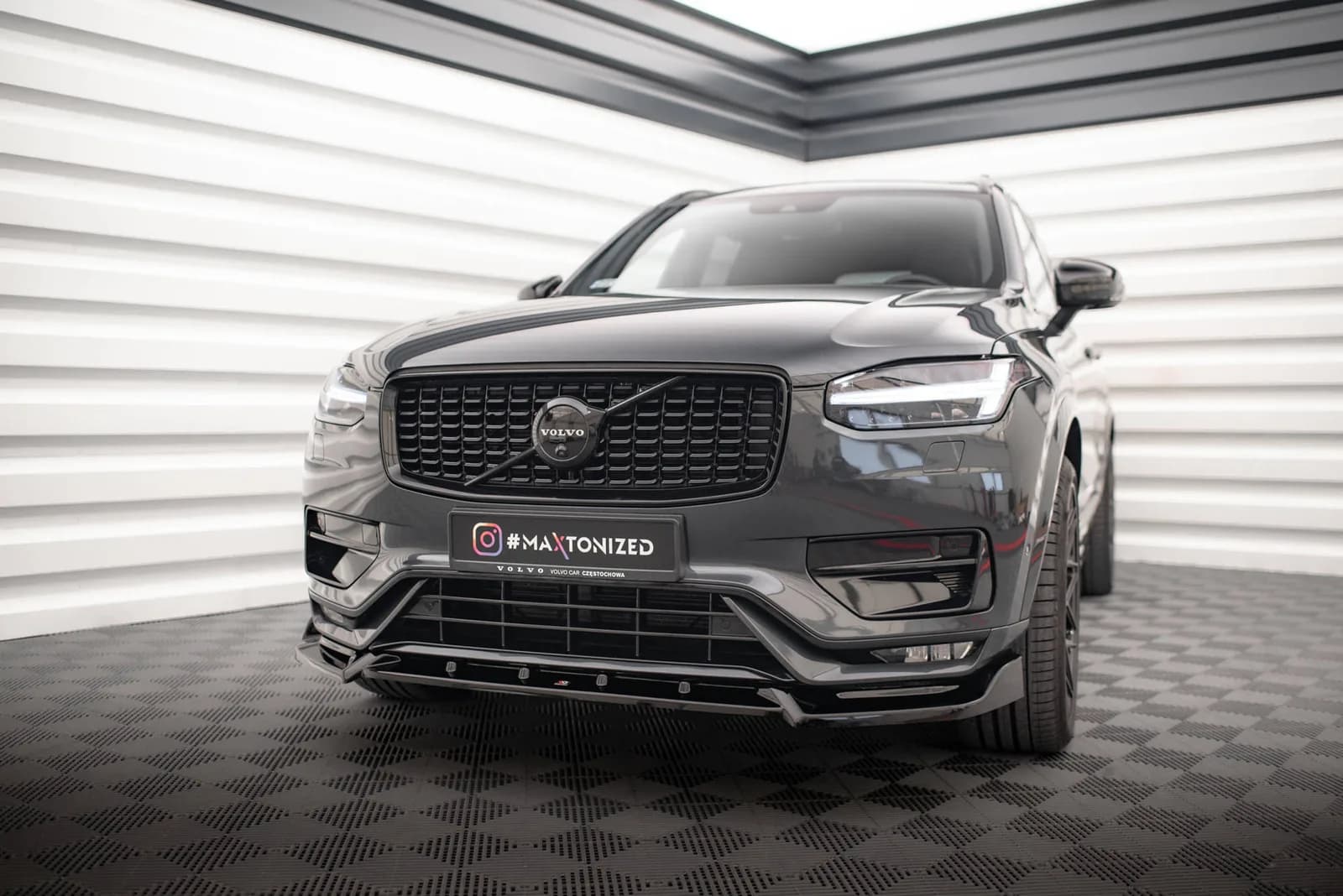 Передній сплітер V.2 Maxton Volvo XC90 R-Design Mk2 Facelift - фото My Tuning Lab