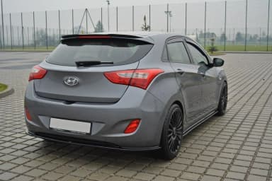 Задній спойлер Maxton Hyundai i30 MK2 (чорний глянець) - фото My Tuning Lab