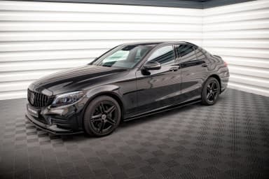 Накладки на пороги Maxton Mercedes-Benz C43 / C AMG-Line Sedan / Estate W205 / S205 Facelift - фото My Tuning Lab