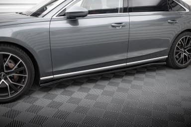 Накладки на пороги Maxton Audi A8 D5 - фото My Tuning Lab