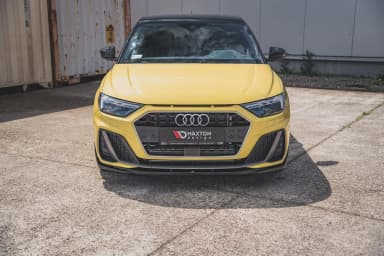 Передній сплітер Maxton V2 Audi A1 S-Line GB (чорний глянець) - фото My Tuning Lab