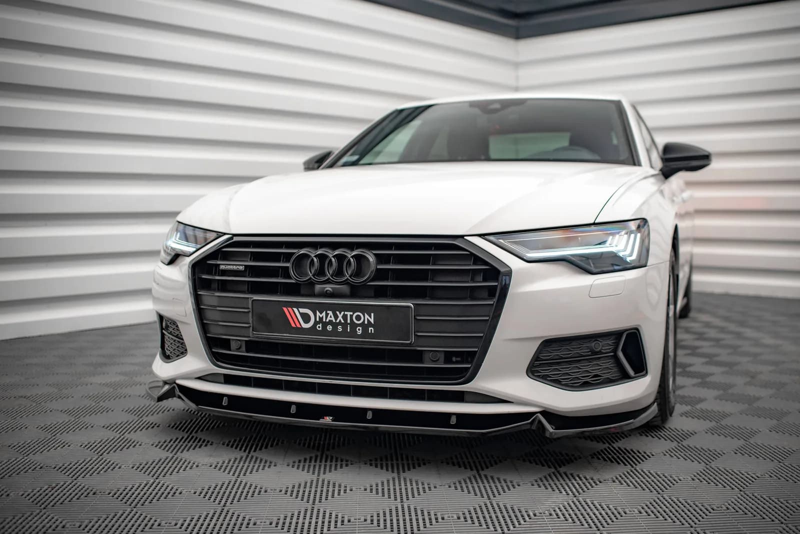 Передній сплітер V.2 Maxton Audi A6 C8 - фото My Tuning Lab
