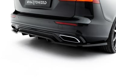 Задній сплітер (Z Dyfuzorem) Maxton Volvo S60/V60 R-Design Mk3 - фото My Tuning Lab