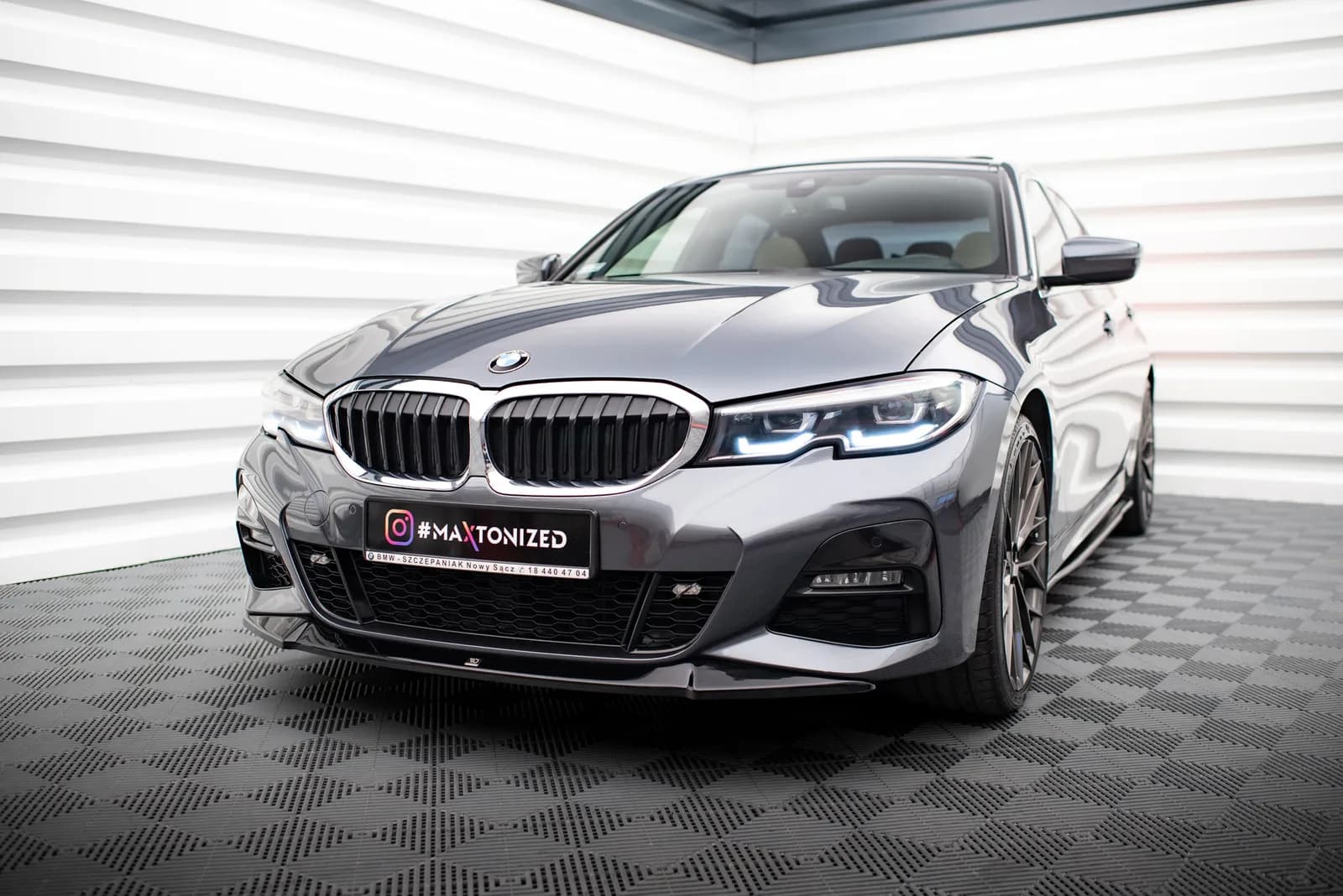 Передній сплітер V.1 Maxton BMW 3 M-пакет G20 - фото My Tuning Lab