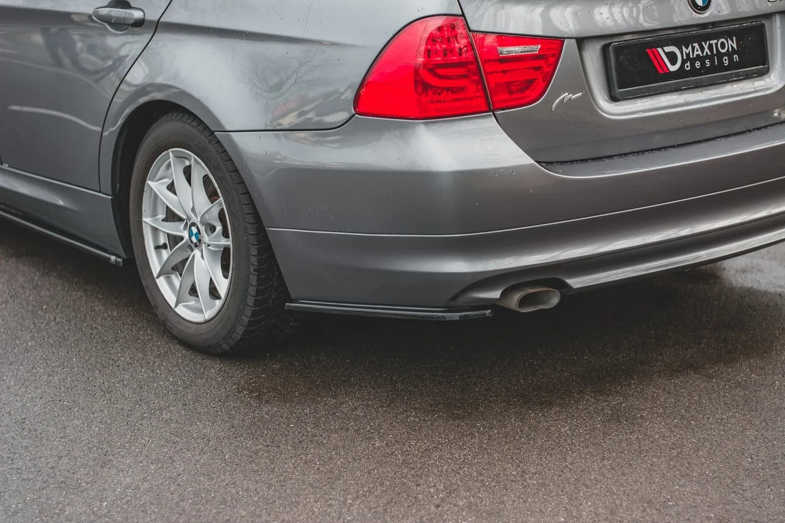 Задні сплітери boczne Maxton BMW 3 E91 Facelift (чорний глянець) - фото My Tuning Lab