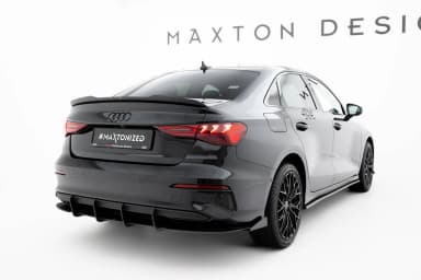 Maxton Design Задній дифузор Street Pro + Flaps Audi A3 Sedan 8Y - фото My Tuning Lab