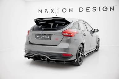 Задній дифузор Street Pro + Flaps Maxton Ford Focus ST Mk3 Facelift - фото My Tuning Lab