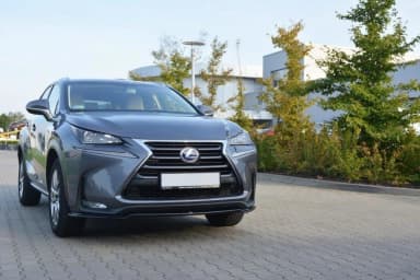 Передній сплітер Maxton V1 Lexus NX MK1 (чорний глянець) - фото My Tuning Lab