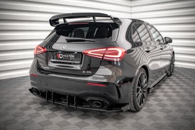 Задня накладка Street Pro + Flaps Maxton Mercedes A35 AMG Hatchback Aero Pack W177 - фото My Tuning Lab