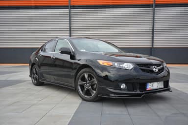 Накладки на пороги Maxton Honda Accord MK8 (CU) дорестайлінг / Sedan (чорний глянець) - фото My Tuning Lab