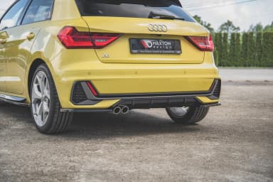 Задні сплітери boczne Maxton Audi A1 S-Line GB (чорний глянець) - фото My Tuning Lab
