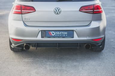 Задні сплітери boczne Maxton V2 Volkswagen Golf MK7 GTI (чорний глянець) - фото My Tuning Lab