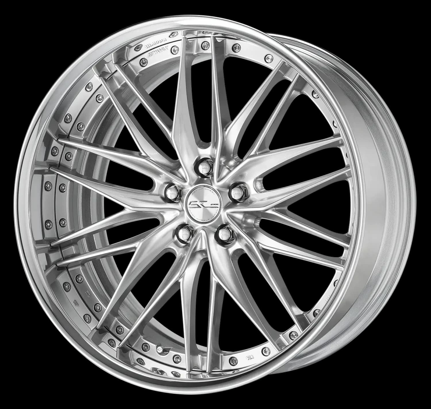Легкосплавний диск 21" Work Wheels Schwert Quell 2 Step Rim 21x9,5 BLANK Glim Bright срібний (GBS) - фото My Tuning Lab
