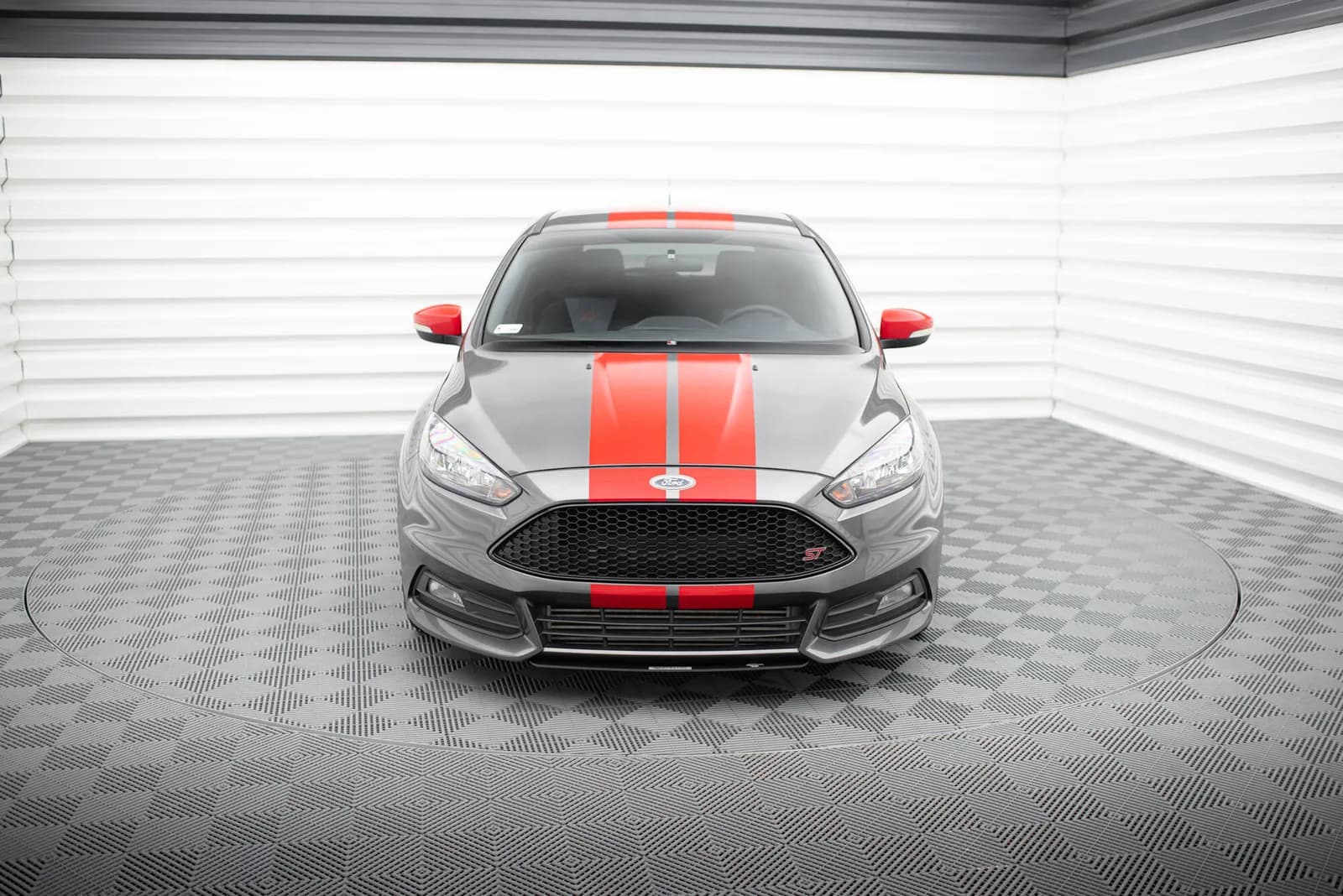 Передній сплітер Maxton Racing V3 Ford Focus ST MK3 FL - фото My Tuning Lab