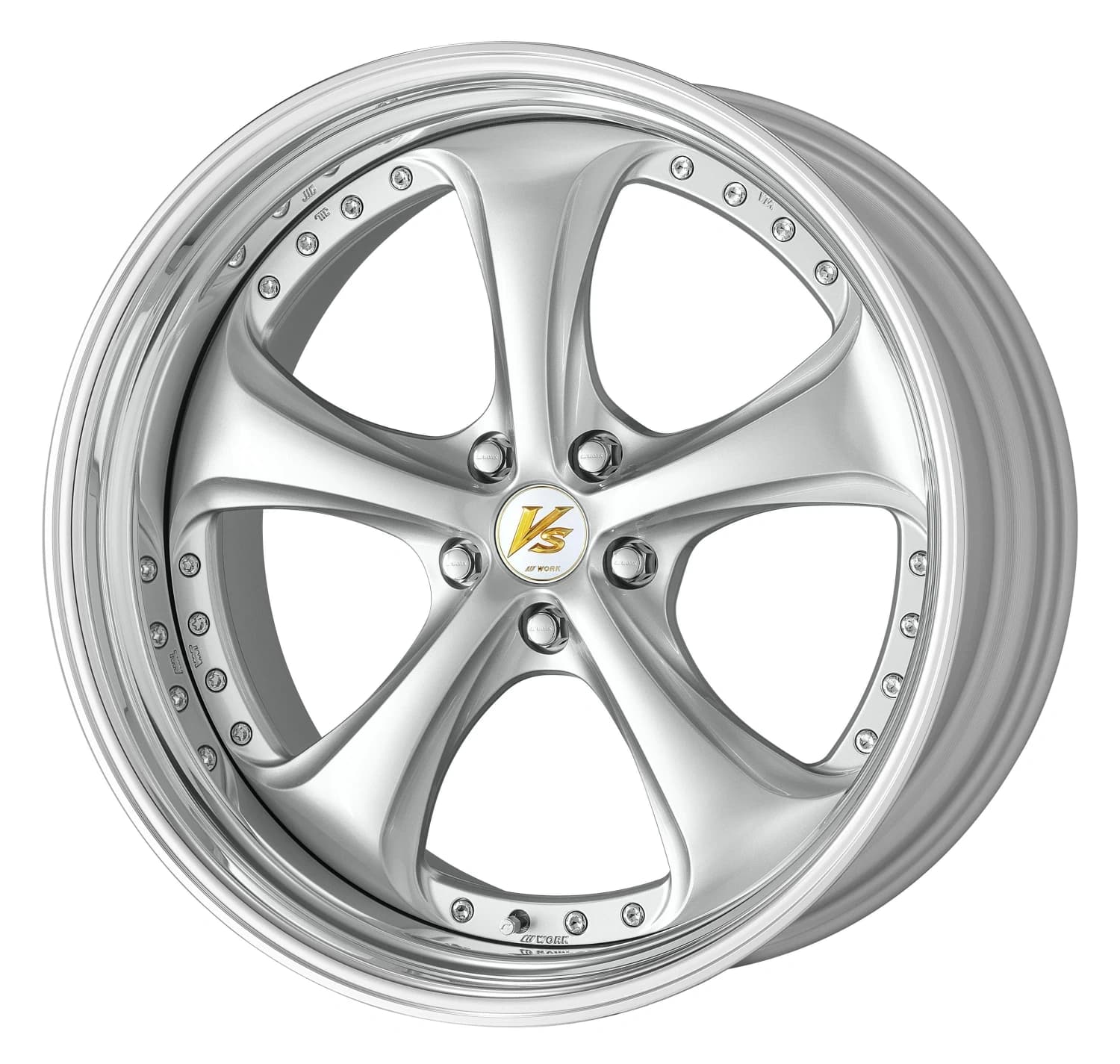 Легкосплавний диск 21" Work Wheels VS KF# Step Rim 21x10,5 BLANK Light Gray срібний (LGS) - фото My Tuning Lab